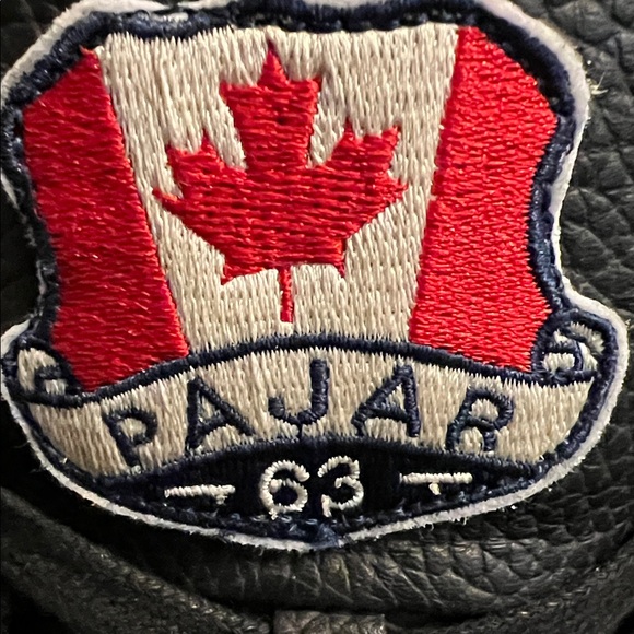 PAJAR LEATHER WATERPROOF FAUX FUR TRIM SNEAKER BOOTS SIZE 10-10.5 BLACK - Picture 15 of 16